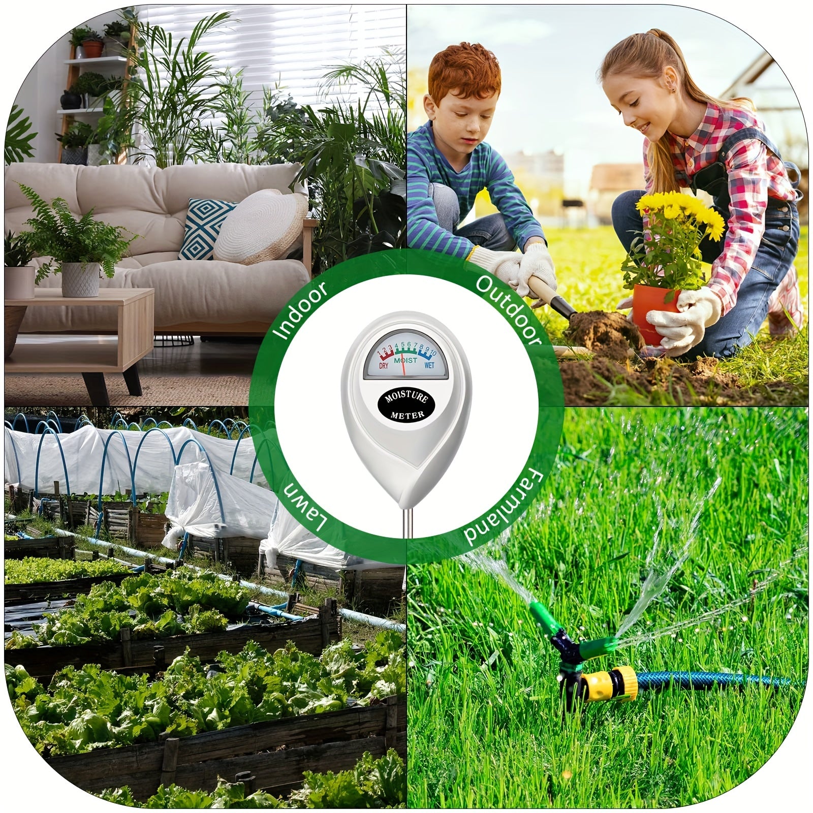 1pc Soil Moisture Meter for Plant Care Monitoring