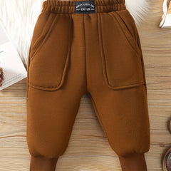 Baby's Casual Pants with Pockets Kid's Trousers Leggings