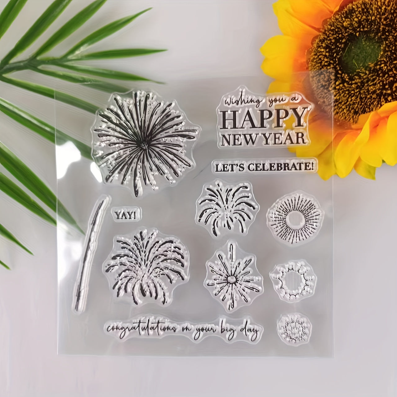 Christmas Fireworks Metal Cutting Dies And Stamps