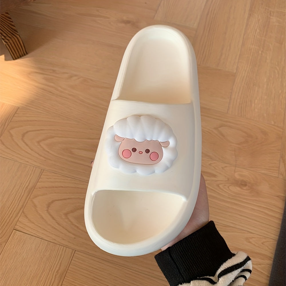 Cartoon Sheep Non Slip Slides Indoor Slip On Slippers Boy's