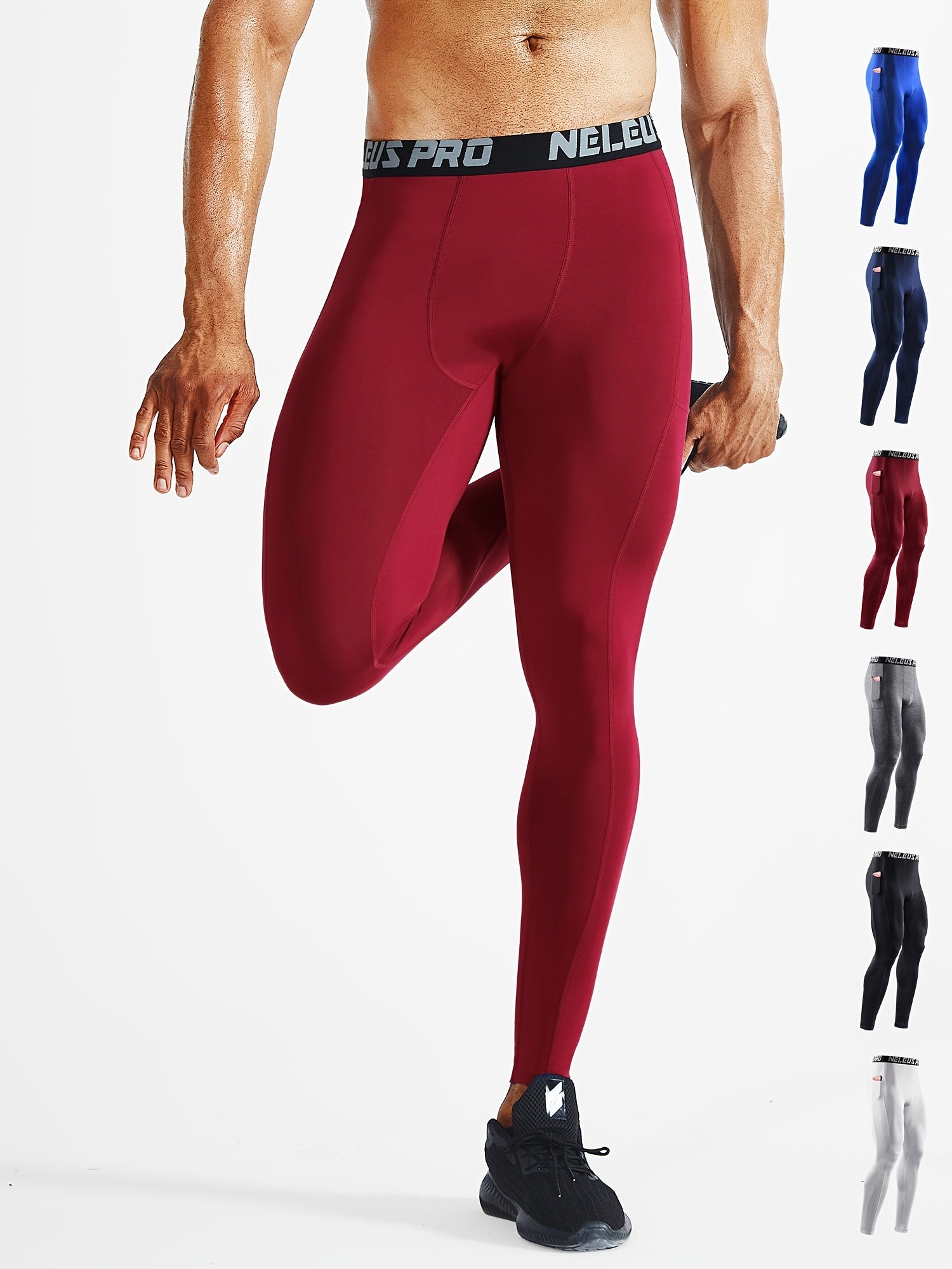 Men's Fitness Pants Quick Drying Sports Tights Basketball Running Leggings