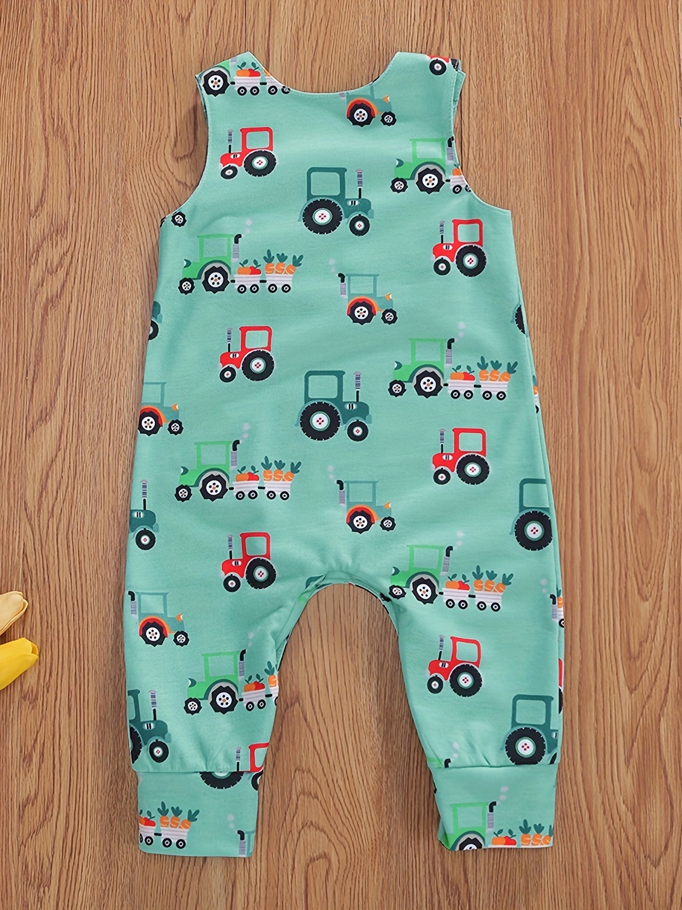 Baby Boys Cartoon Sleeveless Romper Jumpsuit