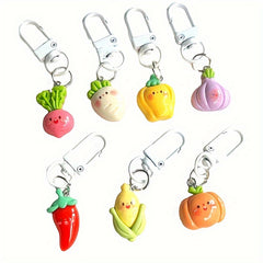 Cartoon Vegetable Key Chain Radish Doll Pendant Ornament