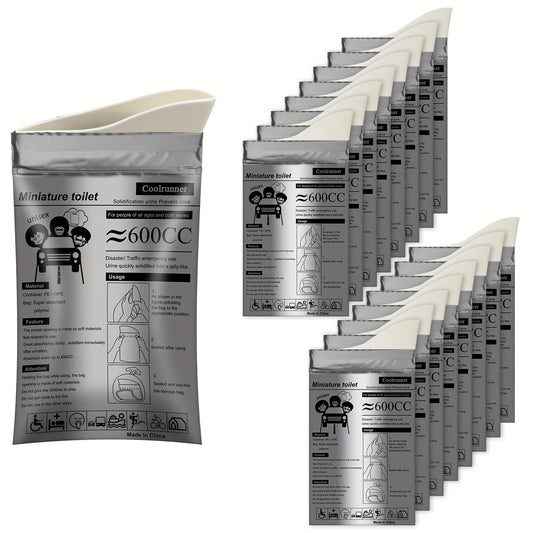20pcs Camping Pee Bags Disposable Urinals & Vomiting Bags For Travel Emergency