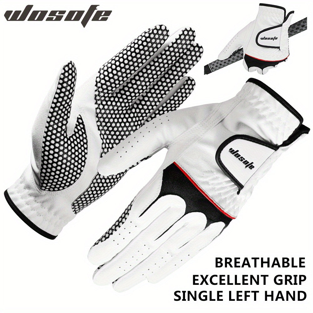 Shockproof Left Hand Golf Glove Breathable Mesh Non Slip Silicone