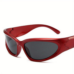 Wrap Around Sunglasses Y2K Style Eyewear UV Blocking