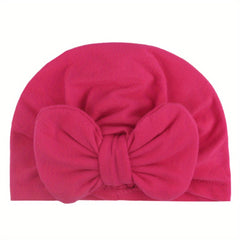Soft Turban Headwarp Knotted Bow Hat for Newborns