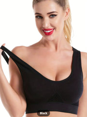 2pcs Wireless Cut Out Sports Bras for Women