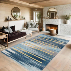 Minimalist Abstract Striped Carpet for Home Decor