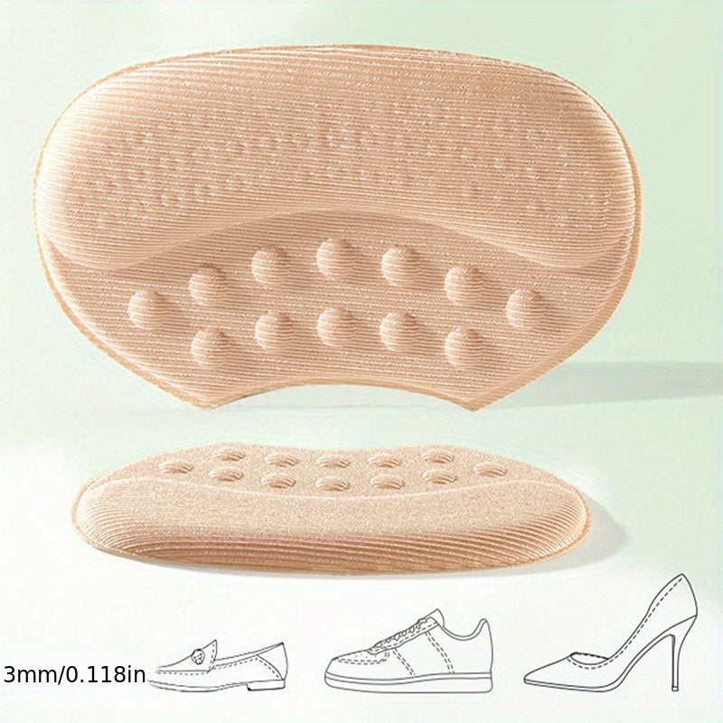 4D Heel Stickers Anti-drop High Heels Insoles Adjust Size Anti-slip Footwear