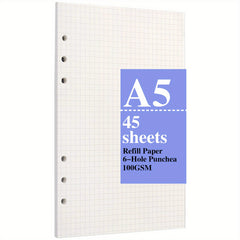 A5 Filler Paper 90 Pages 100GSM 6 Ring Loose Leaf Paper