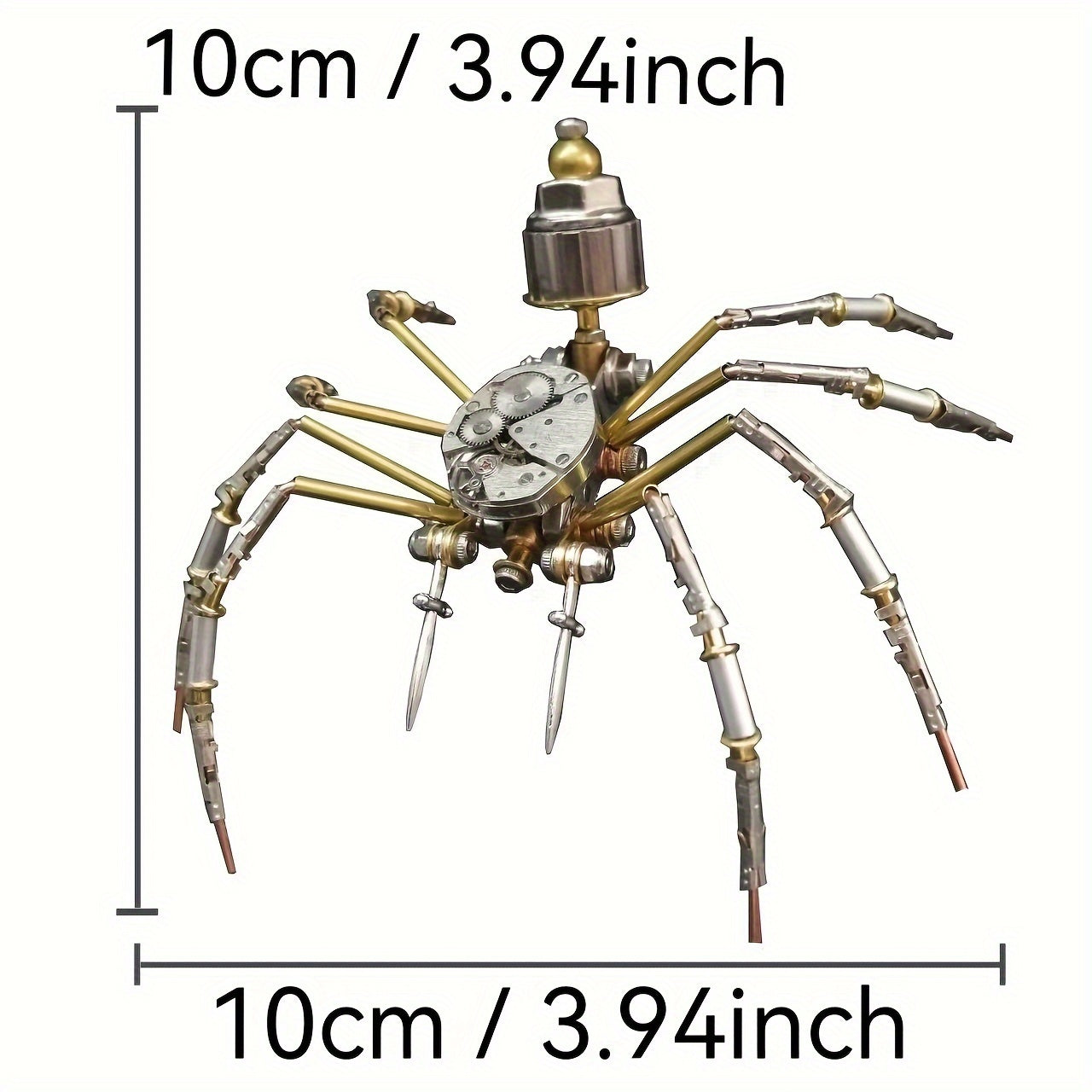 Steampunk Spider Watch Movement 3D Metal Puzzle DIY Handcrafted Bronze Model Kit