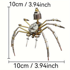 Steampunk Spider Watch Movement 3D Metal Puzzle DIY Handcrafted Bronze Model Kit