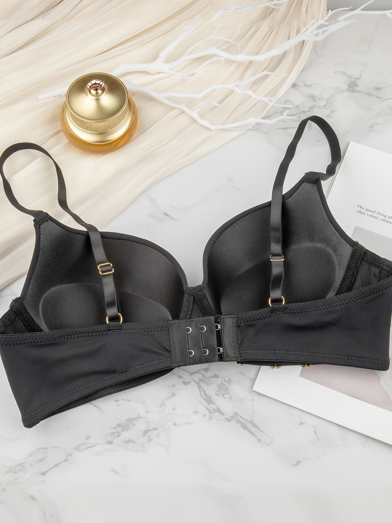 Solid T Shirt Bra Push Up Women's Lingerie