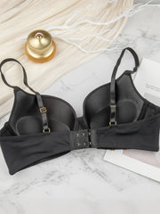 Solid T Shirt Bra Push Up Women's Lingerie