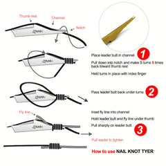 SAMSFX Fishing Hook Tier Stainless Steel Loop Tyer
