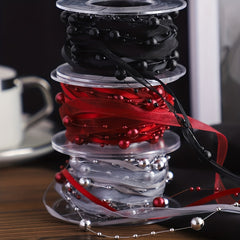 3m Gypsophila Fish Line Beads Ribbon Bouquet Ribbon