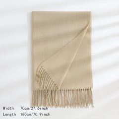 Cashmere Solid Scarf Cold Weather Scarves Wraps For Women Girls Her