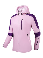 Colorblock Zip Up Hooded Jacket