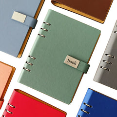 Personalized A5PU Leather Notebook Customized Name Glossy Surface