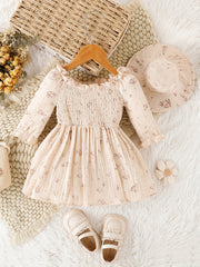 Baby Girl Bubble Dress & Hat Set