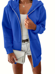 Kangaroo Pocket Hoodie Casual Sweatshirt Women's Clothing