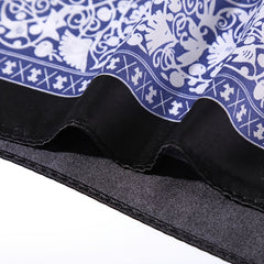 Floral Print Satin Scarf for Accessories