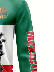 Mexican Print Hoodies For Men Graphic Sweatshirt Hooded Pullover