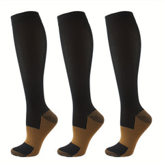 Copper Compression Socks for Men and Women - Knee High Stocking for Sport