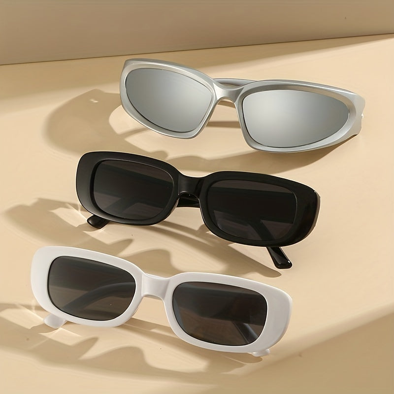Rectangle Sunglasses Retro Anti Glare UV400 Sun Shades for Vacation