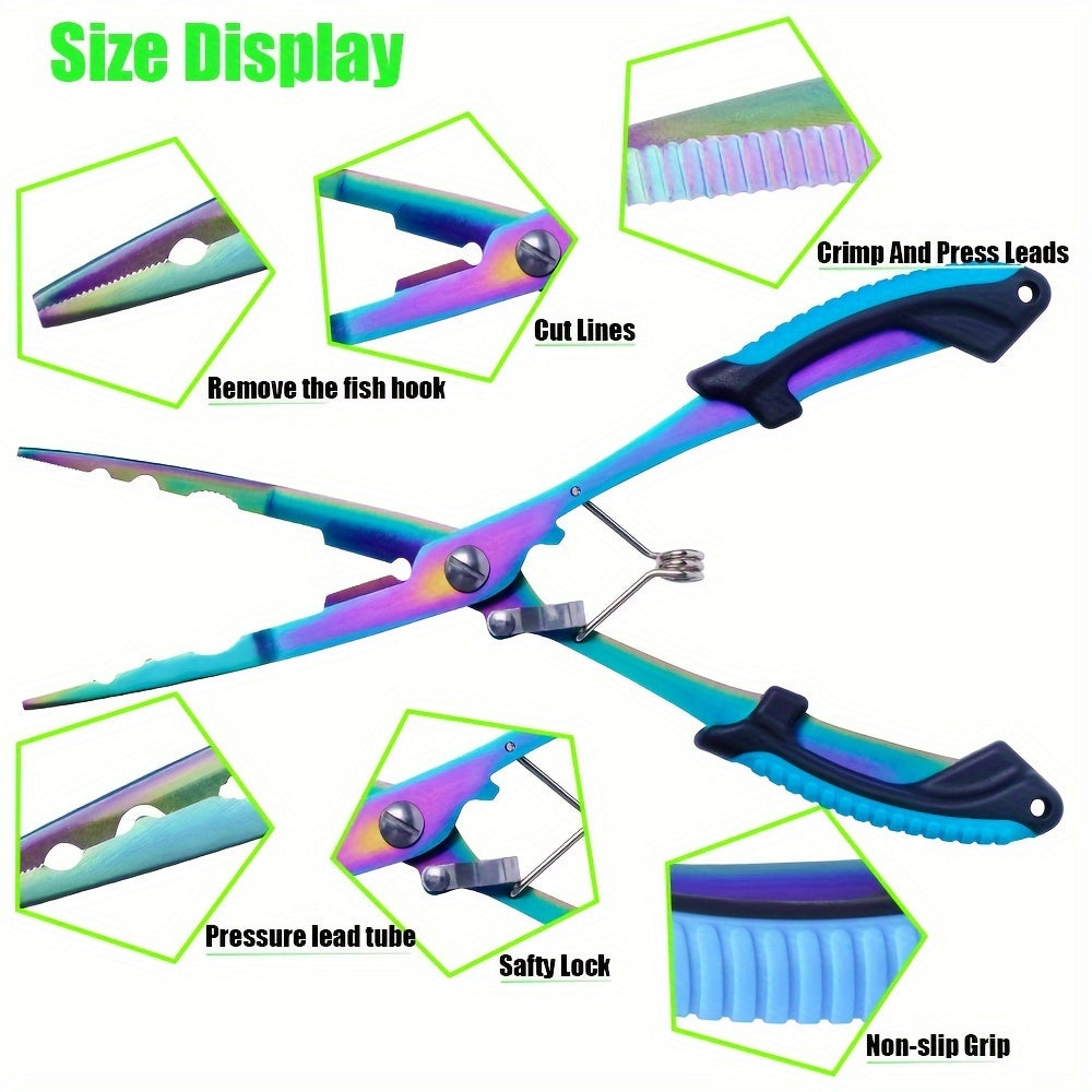 OUYALINE Portable Fishing Plier Stainless Steel Line Cutting Scissors