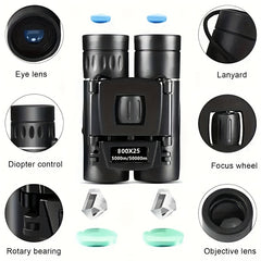 Portable HD Zoom Binoculars for Outdoor Camping & Tourism