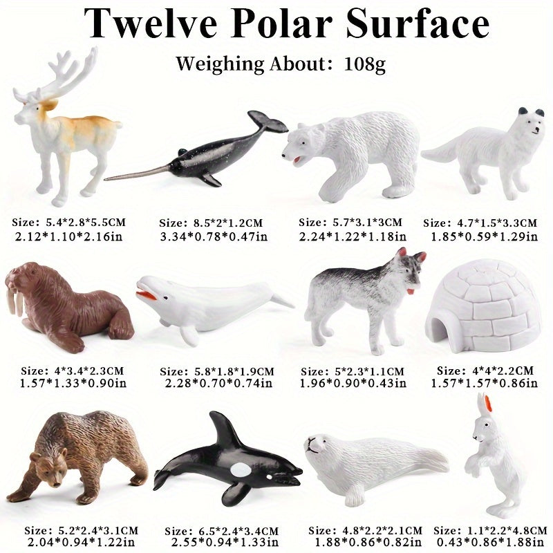 Mini Polar Animals Australian Wildlife Simulation Toy Models