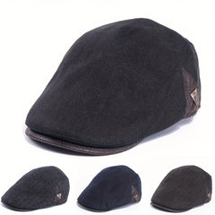 Winter Woolen Newsboy Flat Cap Warmer Beret Hat Men's Ivy Golf Hats