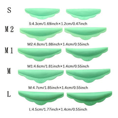 5 Pairs Silicone Eyelash Perm Pads Lash Lift Pads Rods