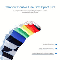 Double Line Soft Sports Kite for Family - Outdoor Flying Kite for Kids