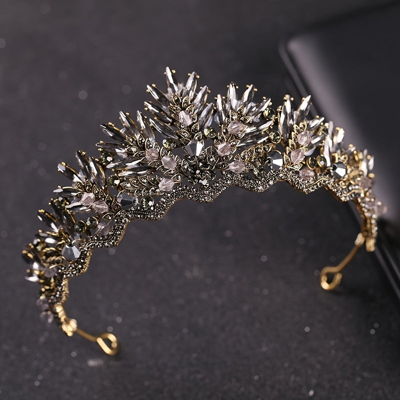 Vintage Crystal Bridal Tiara Wedding Women Hair Jewelry