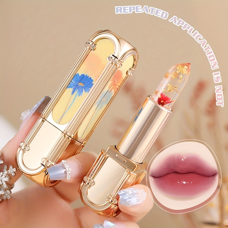 Long Lasting Jelly Lipstick Moisturizing Nourishing Lip Line Temperature Control