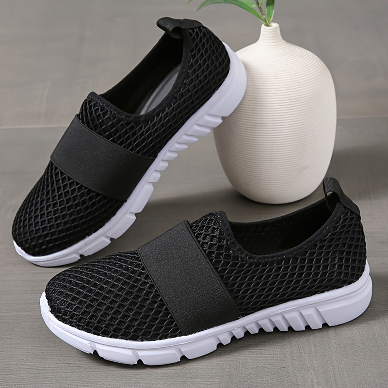 Women's Lightweight Mesh Slip-on Sneakers Breathable Casual Shoes