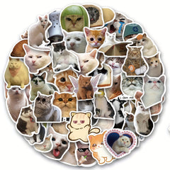 100PCS Cat Stickers Vinyl Waterproof Decals Scrapbook Laptop Bumper Skateboard