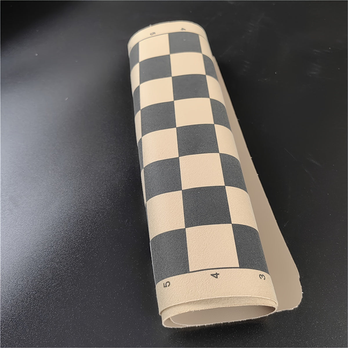 Foldable Leather Chess Board Checkerboard Portable Game