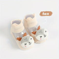 Baby Girls Cotton Cartoon Doll Decor Ankle Socks