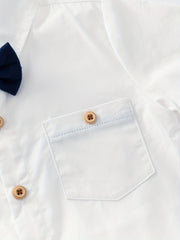Boys Formal Short Sleeve Lapel Shirt