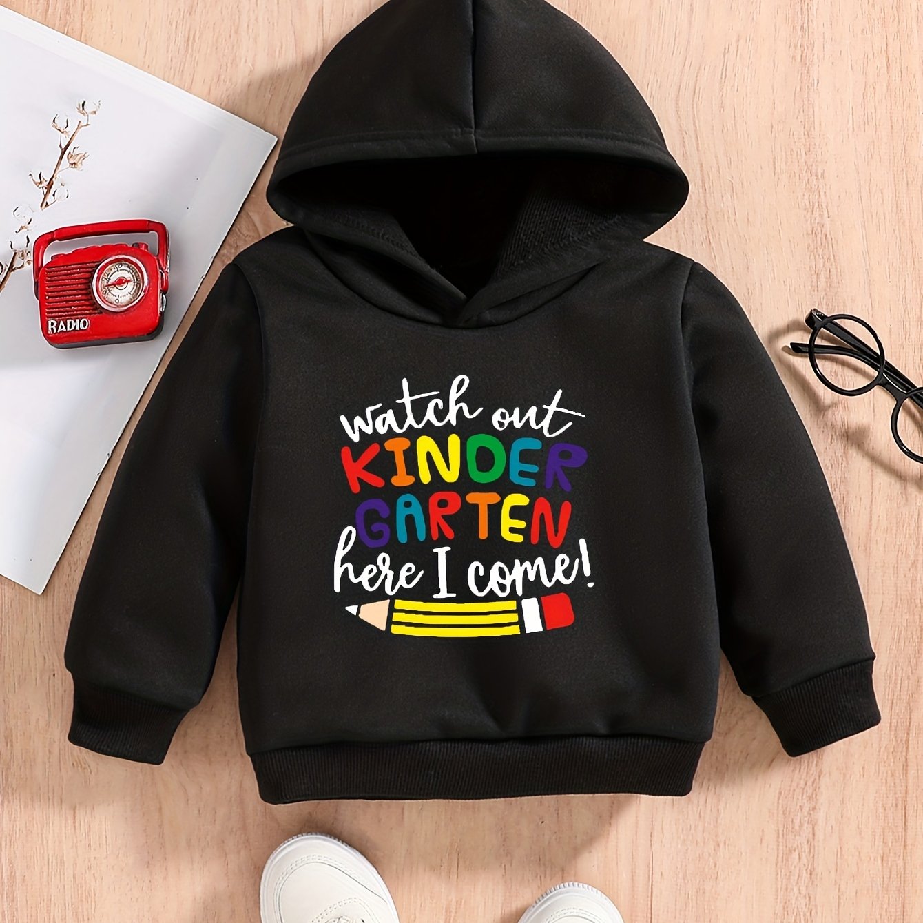 Baby Boys Sweatshirt Hoodie KINDERGARTEN Print Pullover