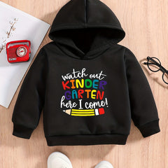 Baby Boys Sweatshirt Hoodie KINDERGARTEN Print Pullover