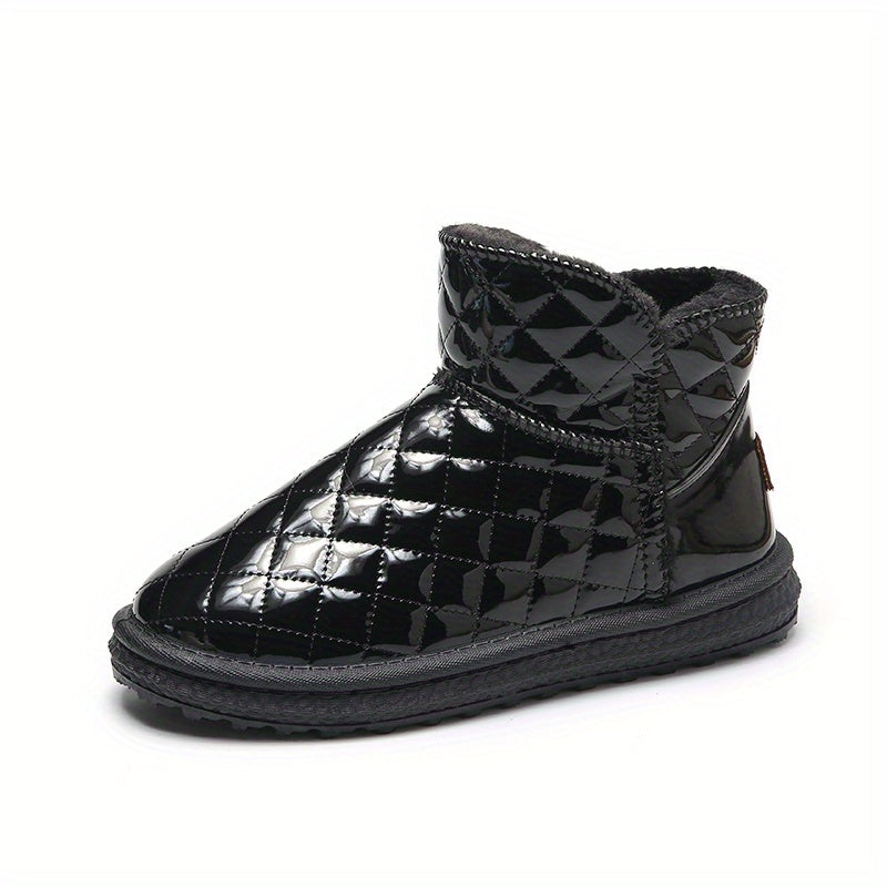 Women's Plush Lined Waterproof Ankle Boots