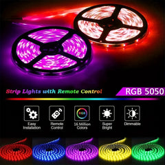 USB DIY LED TV Backlight Strip Lights RGB 5050 Flexible Light Strips