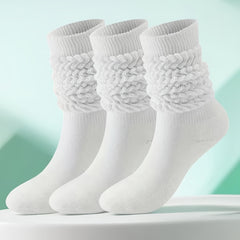 3 Pairs Men's Candy Crew Socks - Breathable Comfy Casual Unisex Socks