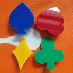 4pcs Poker Hair Clips Children's Accessories for Holiday
