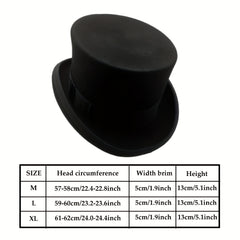 Men's 100 Wool Top Hat Satin Lined Party Dress Hats Derby Hat